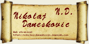 Nikolaj Danesković vizit kartica